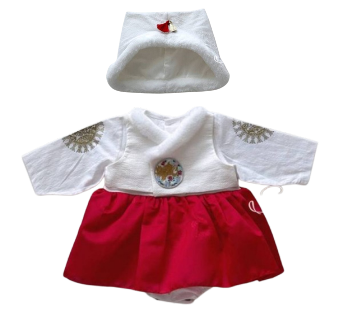 백일의상-한복 연지곤지겨울(여아)